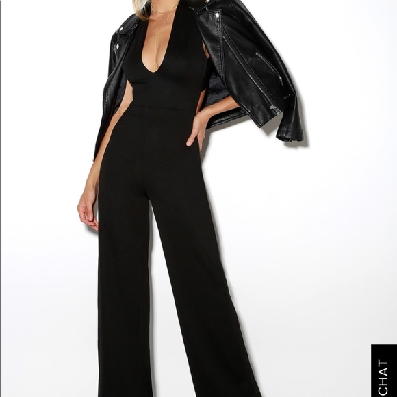 Thinking Out Loud Black Backless Jumpsuit - Picture 7 of 8